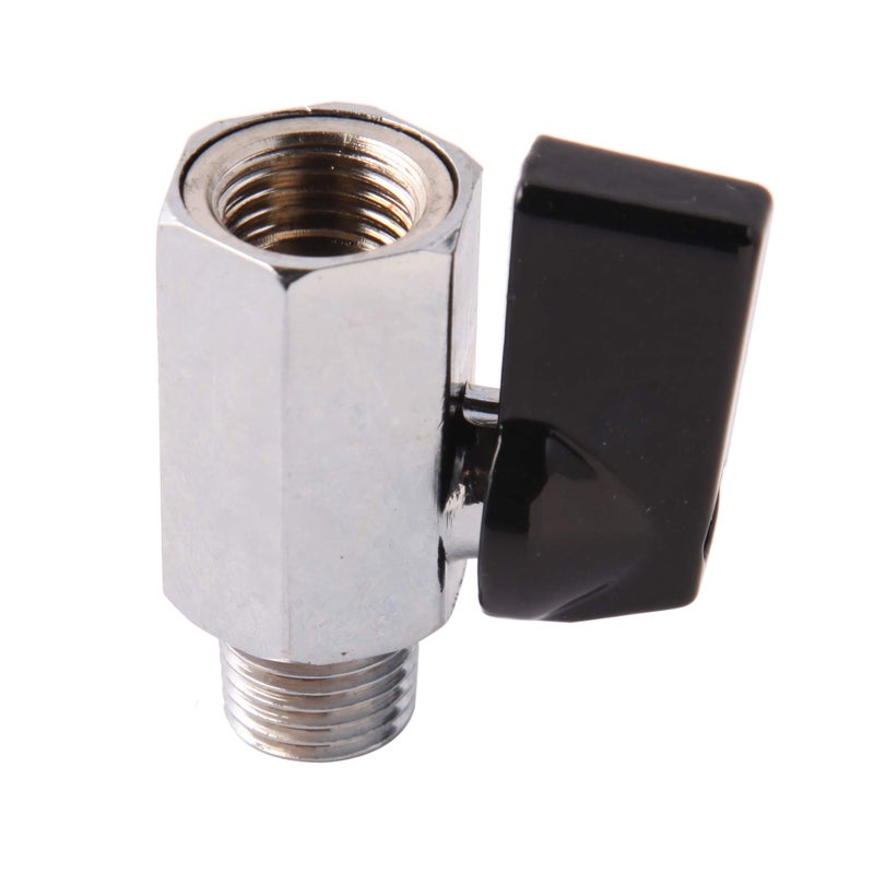Metaland 1/4" Brass Mini Ball Valve NPT Female x Male Shut-Off Valve (Pack of 2) - Image 3